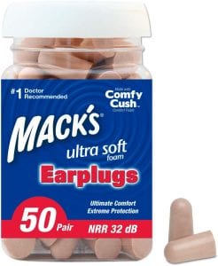 Mack’s Noise Reducing Foam Ear Plugs, 50-Pair