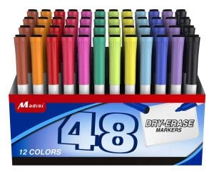 Madisi Dry Erase Markers, 48 ct