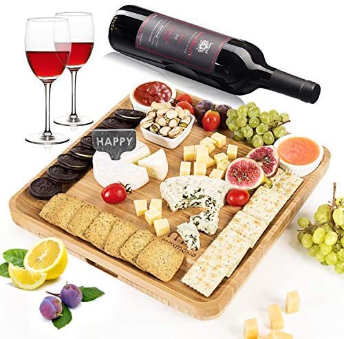 MaxMoxie Wooden Gift Cheese Board