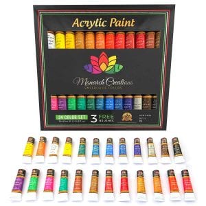 NO LONGER SOLD – Monarch Creations Acrylic Paint, Set of 24