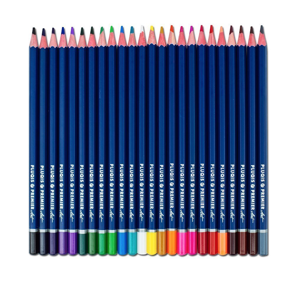 Pluqis Premium Art Quality Colored Pencils, 24 ct