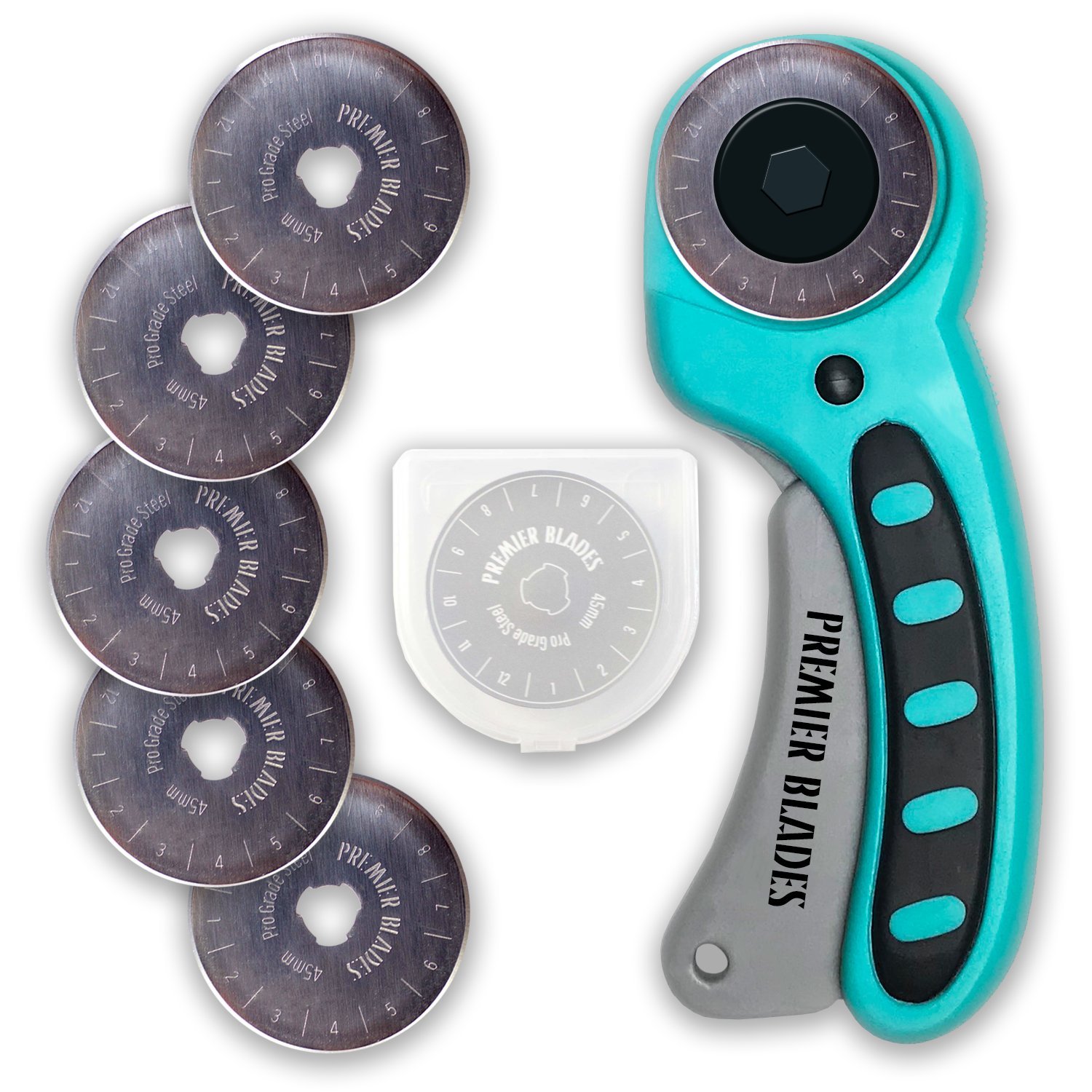 Premier Blades Push-Button Lock Rotary Cutter, 45mm