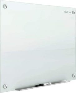 Quartet G4836W Dent-Proof Glass White Board