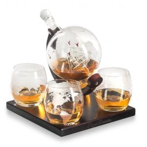 Royal Decanters Whiskey Decanter Gift Set