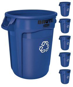 Rubbermaid FG263273 BRUTE Professional Recycling Bin, 32-Gallon