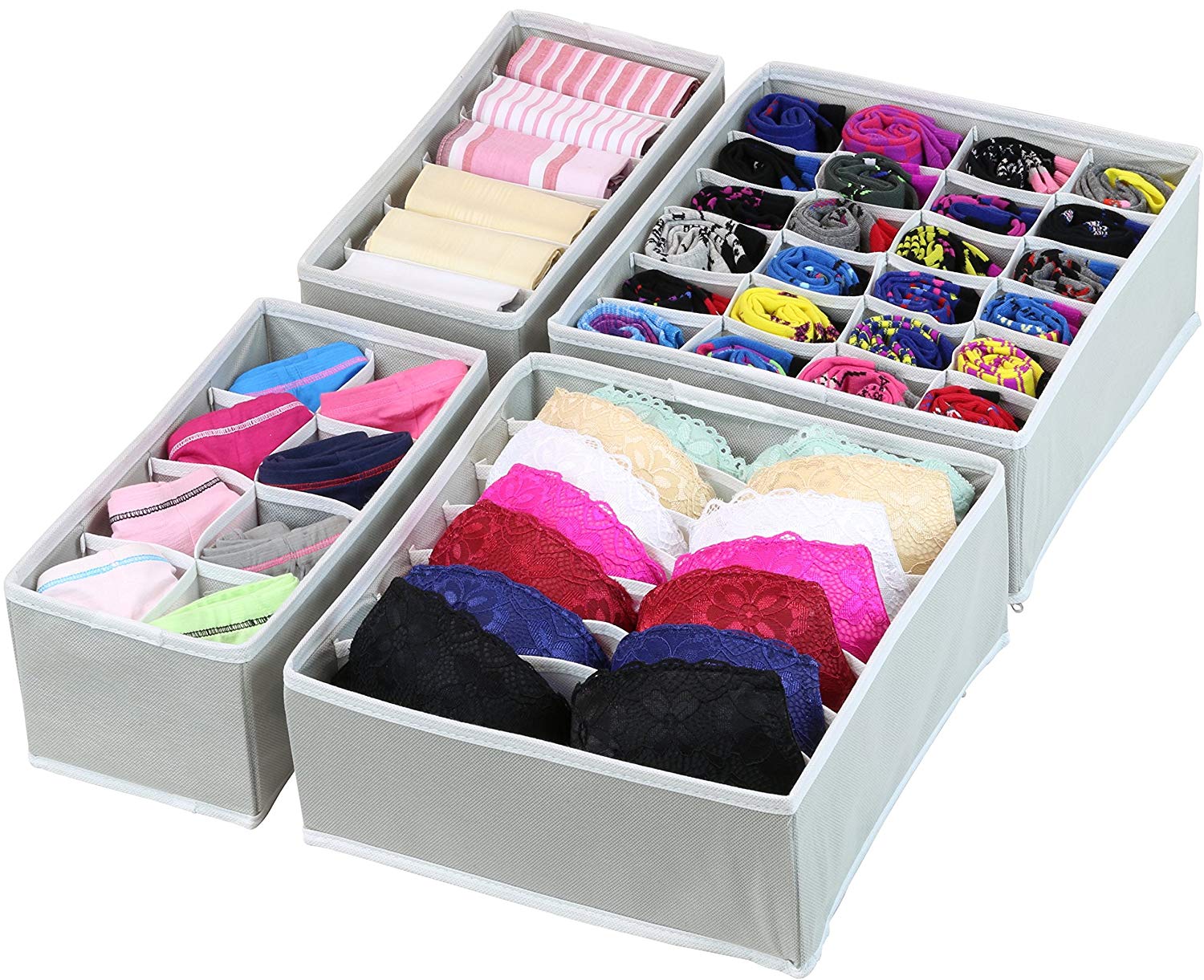 Simple Houseware Fabric Underwear Drawer Organizer