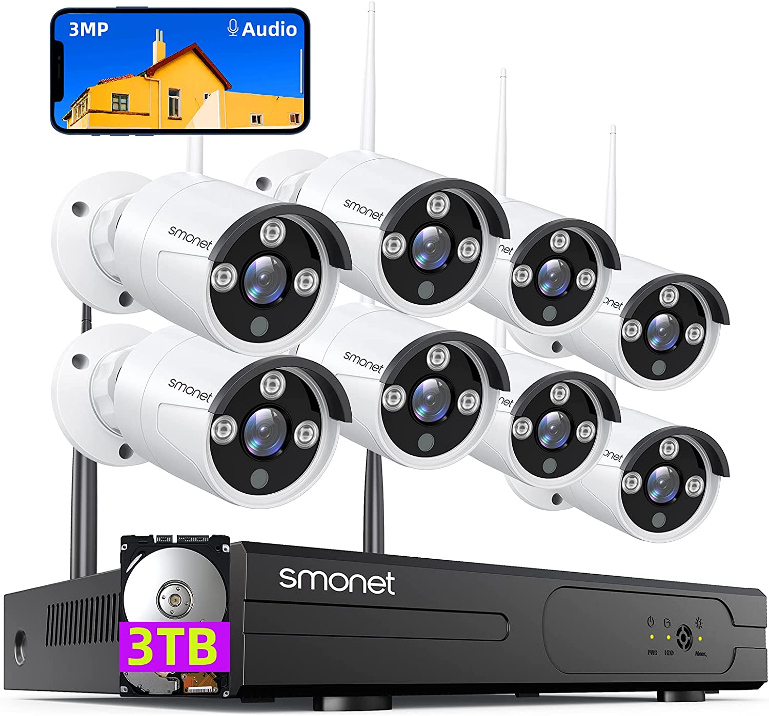SMONET Motion Alert Home Security Camera System