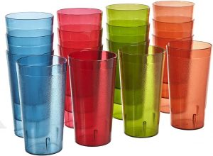 US Acrylic BPA-Free Outdoor Drinking Glasses, Set Of 16