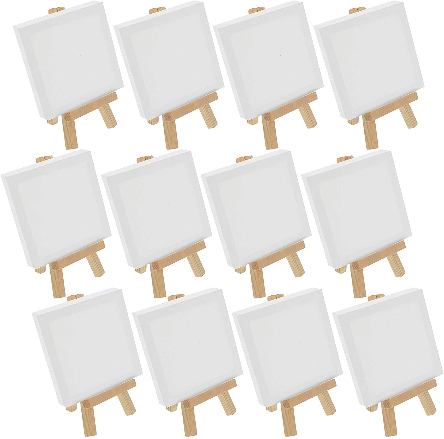 US Art Supply Lightweight Compact Mini Canvas, 12-Pack