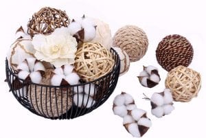 WMAOT Natural Woven Decorative Balls, Set of 20