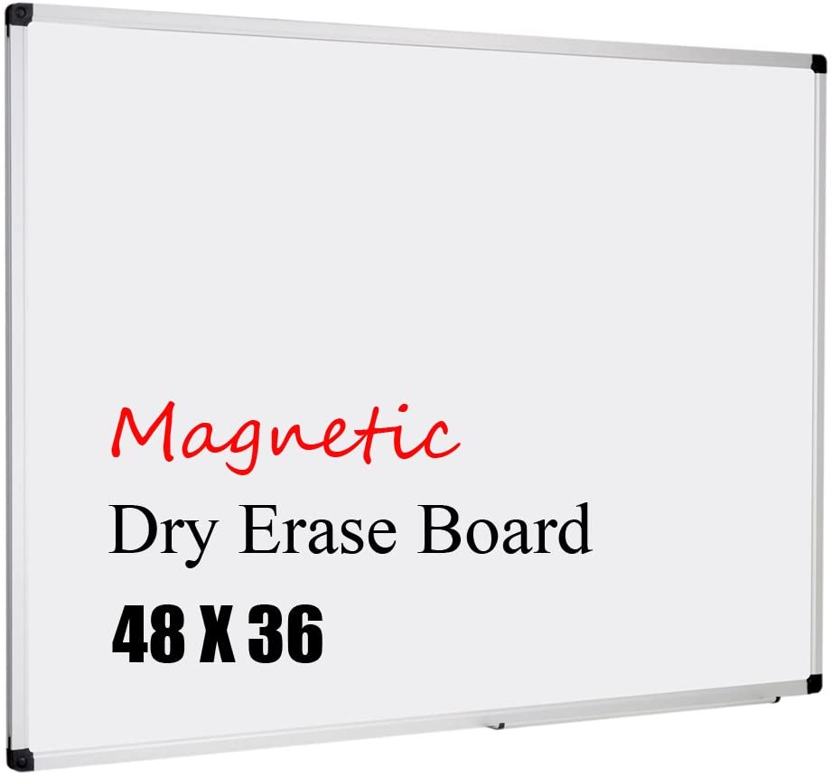 Original Mead Dry Erase Board 85355 Whiteboard / White Board 24 x 18 Inches Silver Finish Aluminum Frame 
