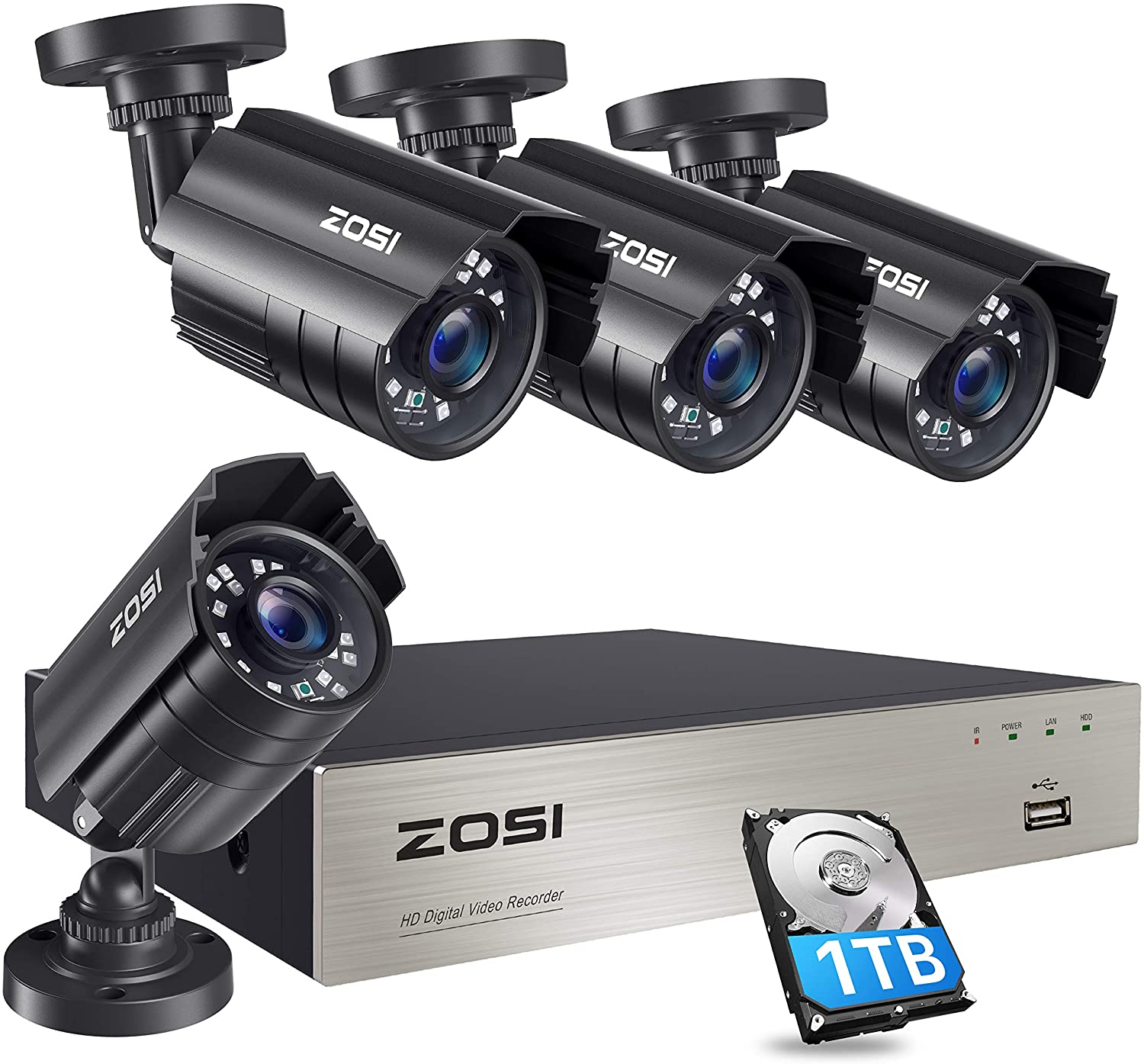 ZOSI Expandable Home Security Camera System