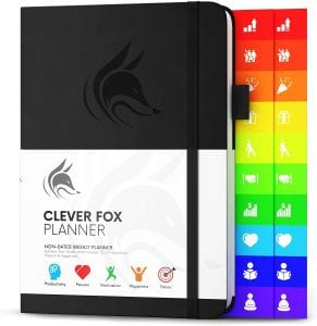 Clever Fox Motivational Non-Toxic Weekly Planner