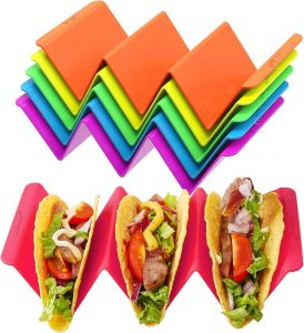 Aichoof Stackable Party Taco Holders, 6-Pack