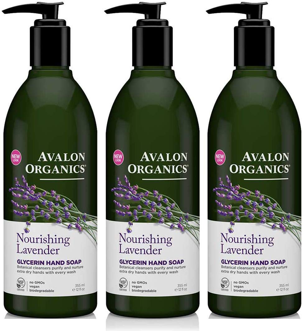 Avalon Organics Botanical Non-GMO Hand Soap, 3-Pack