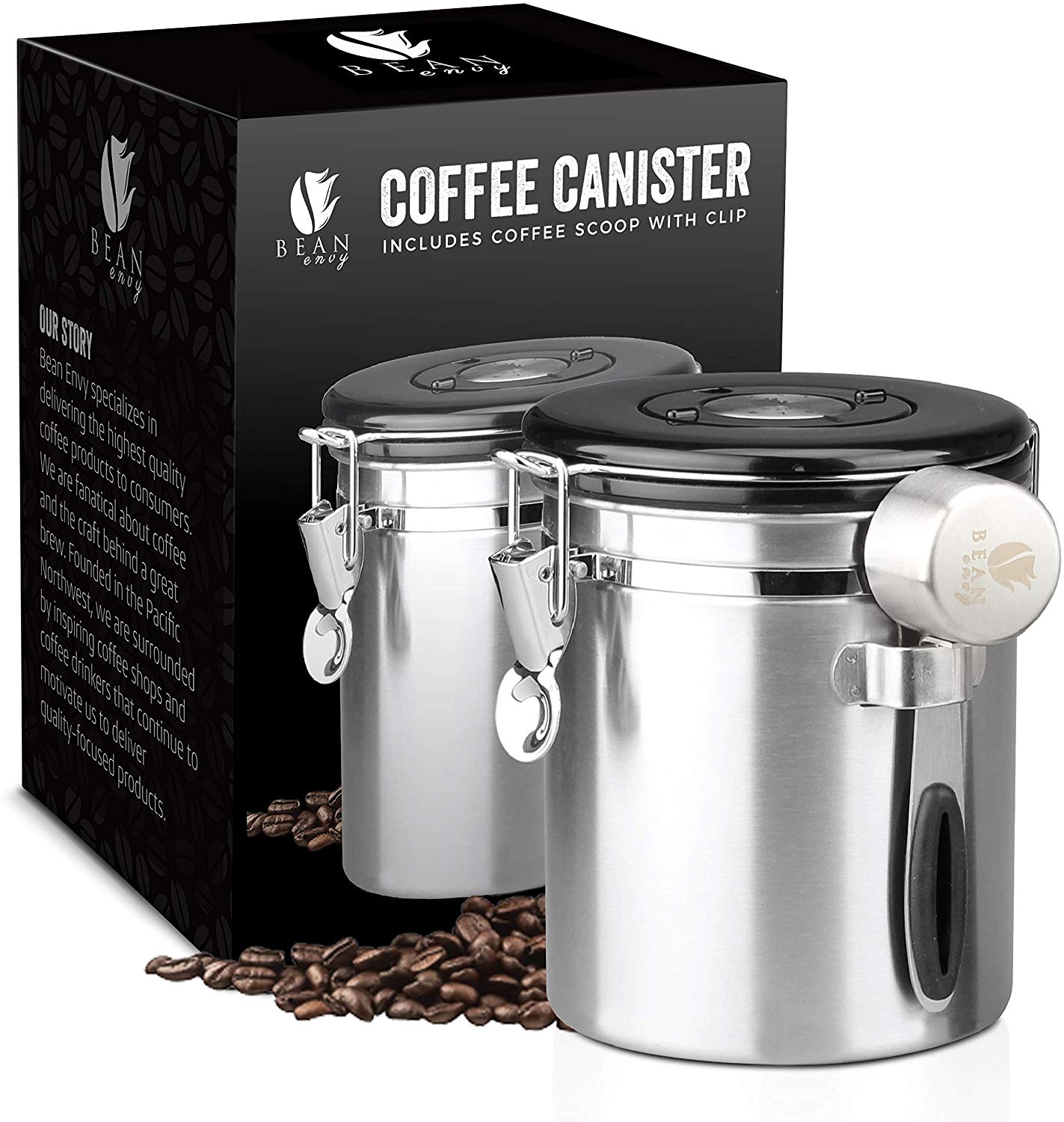 Bean Envy 16 oz. Airtight Coffee Canister