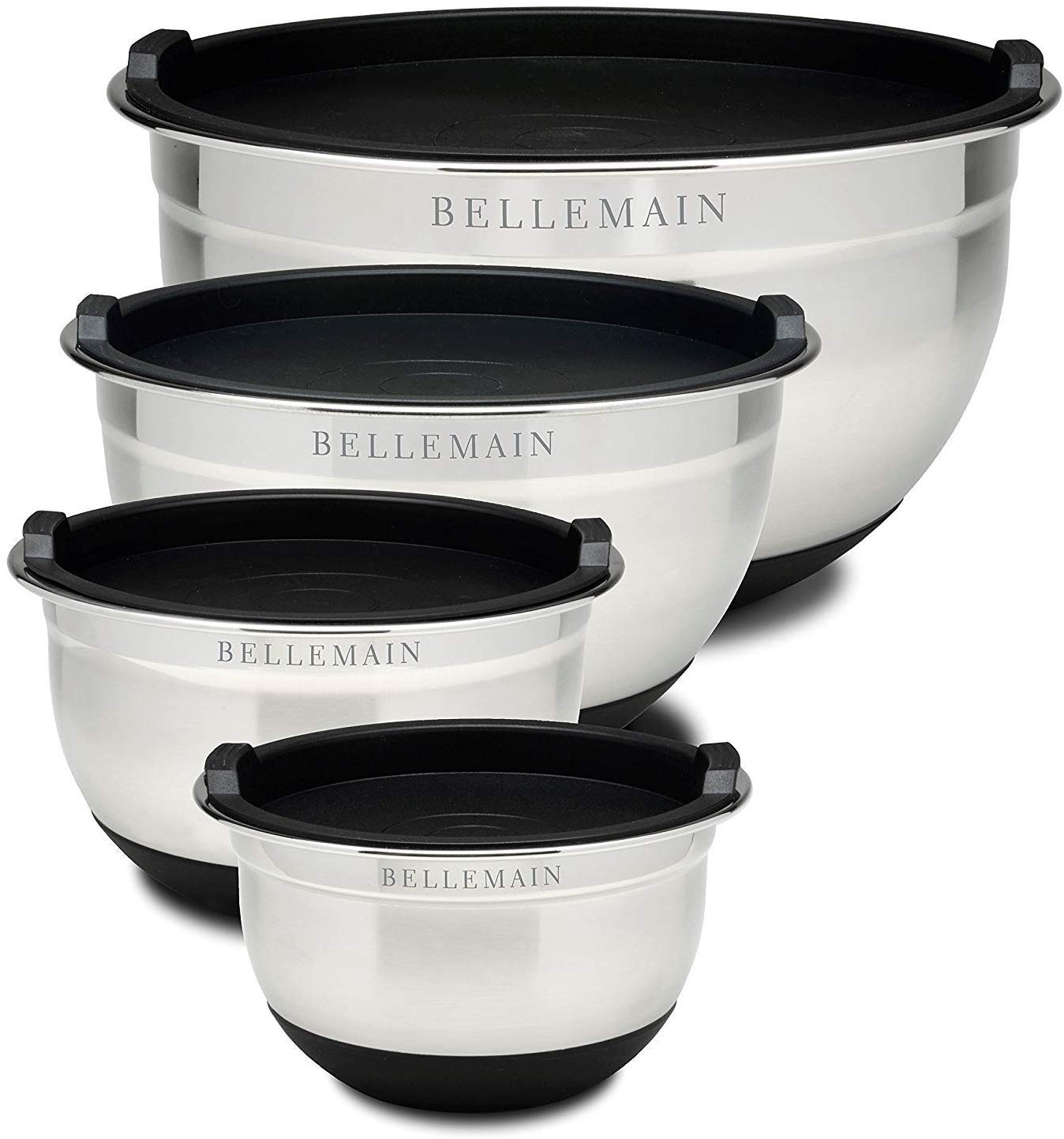 Bellemain Stainless Steel Top Rated Mixing Bowl Set, 4-Piece