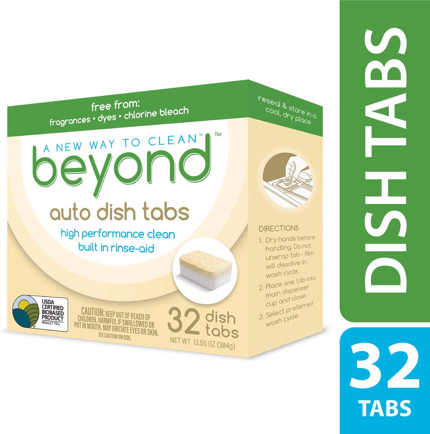 Beyond Natural Dishwasher Tablets, 32 Count