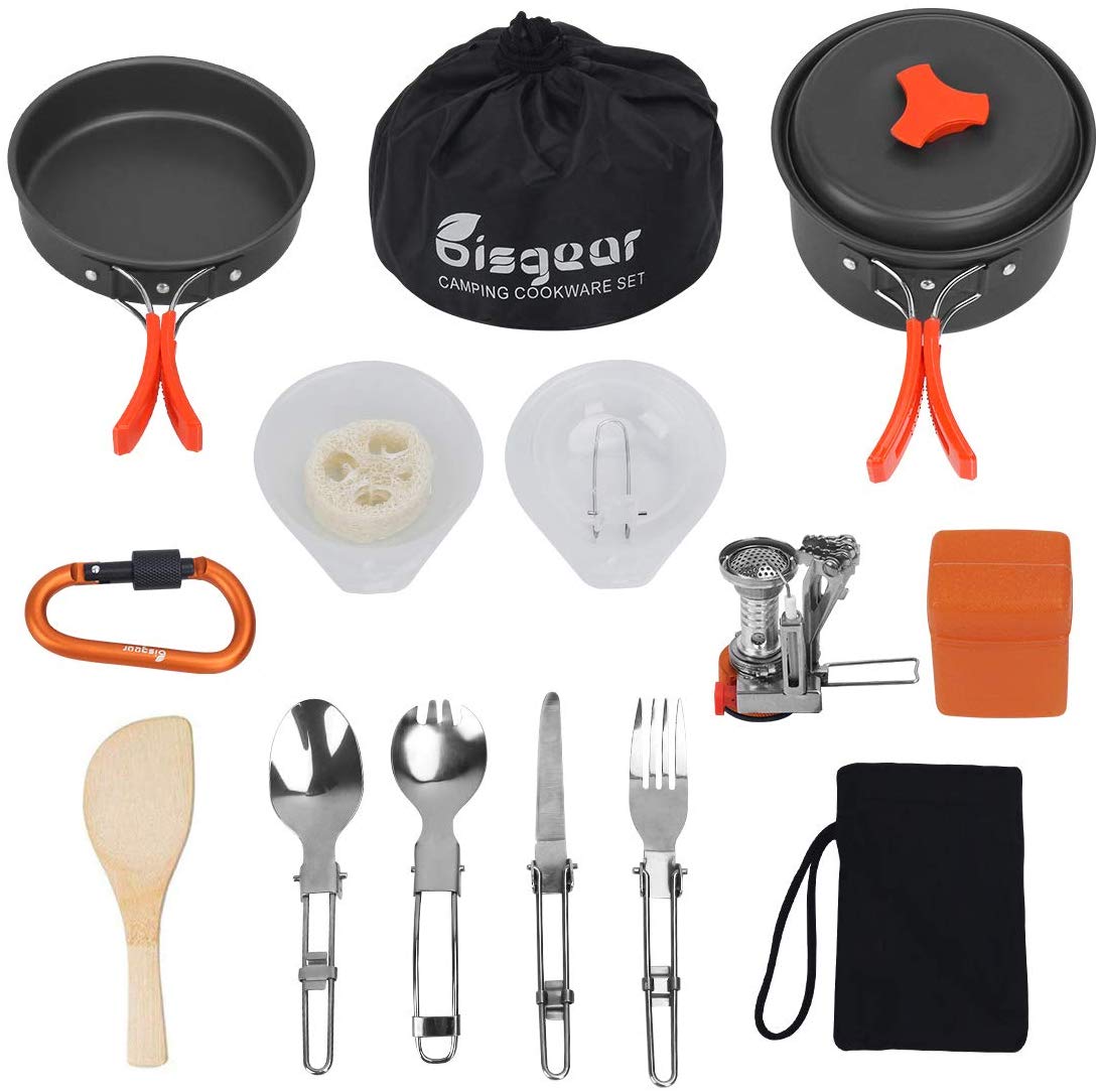 Bisgear Camping Cookware, 16-Piece