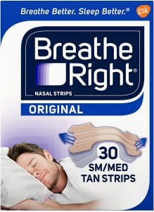 Breathe Right Instant Relief Nasal Strips, 30-Count