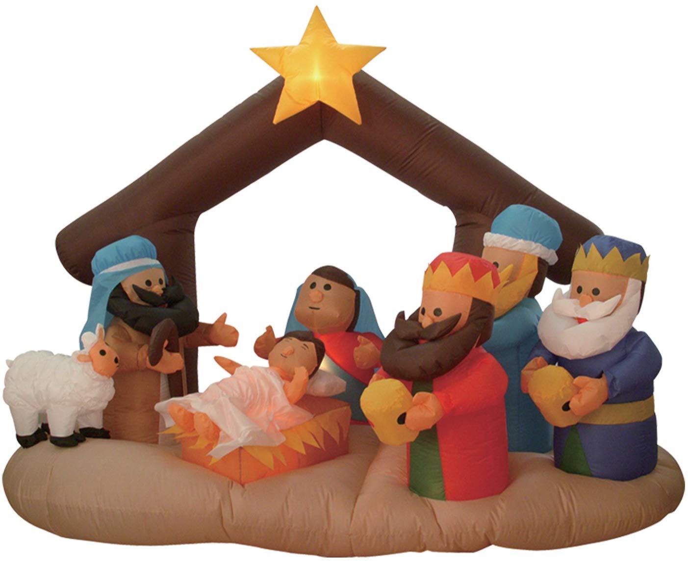 BZB Goods Christmas Inflatable Nativity Scene