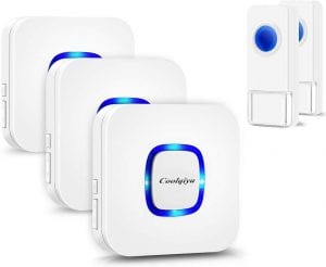 Coolqiya Multiple Chimes Wireless Doorbell