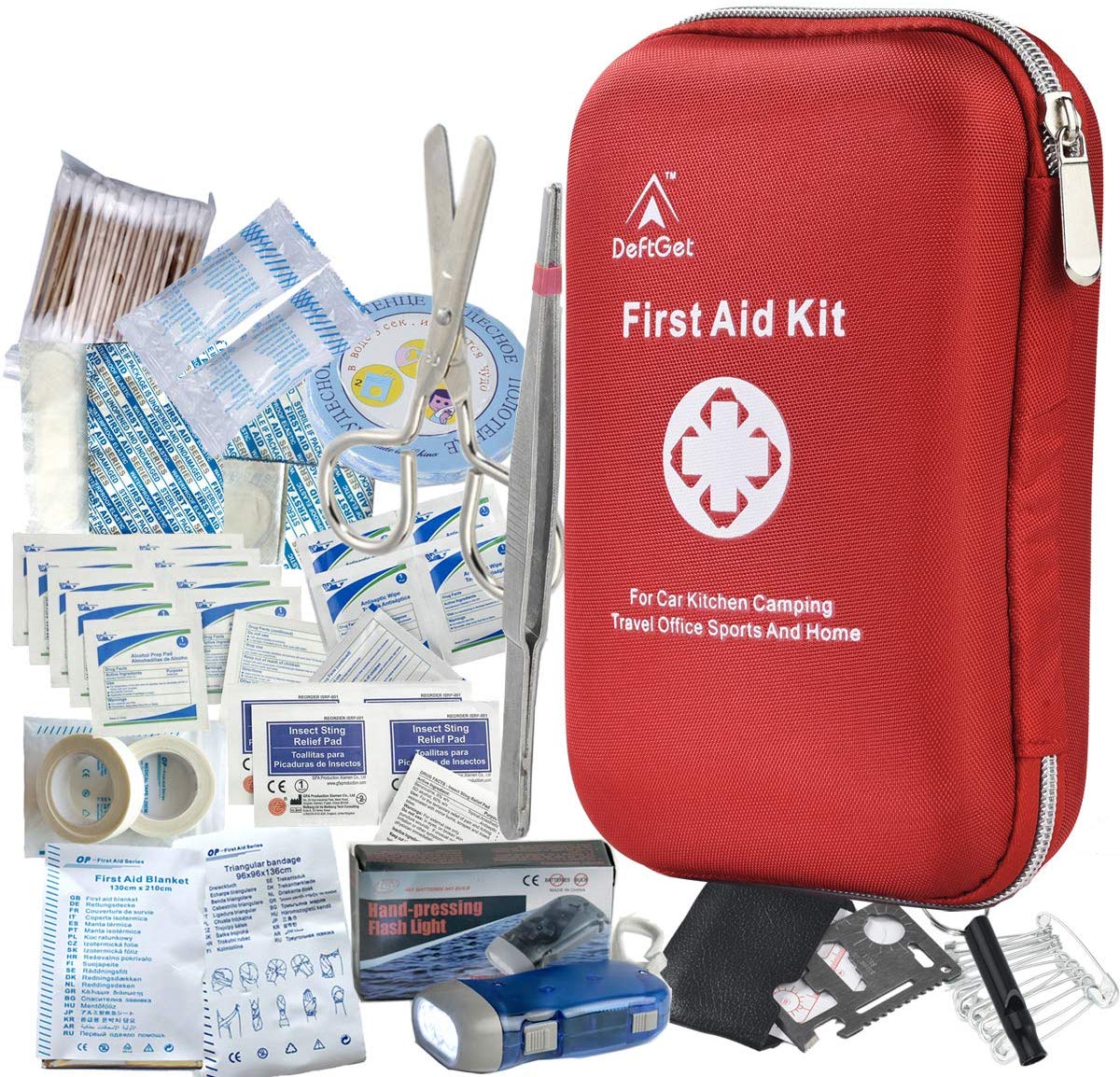 DeftGet Multipurpose First Aid Kit, 163-Piece