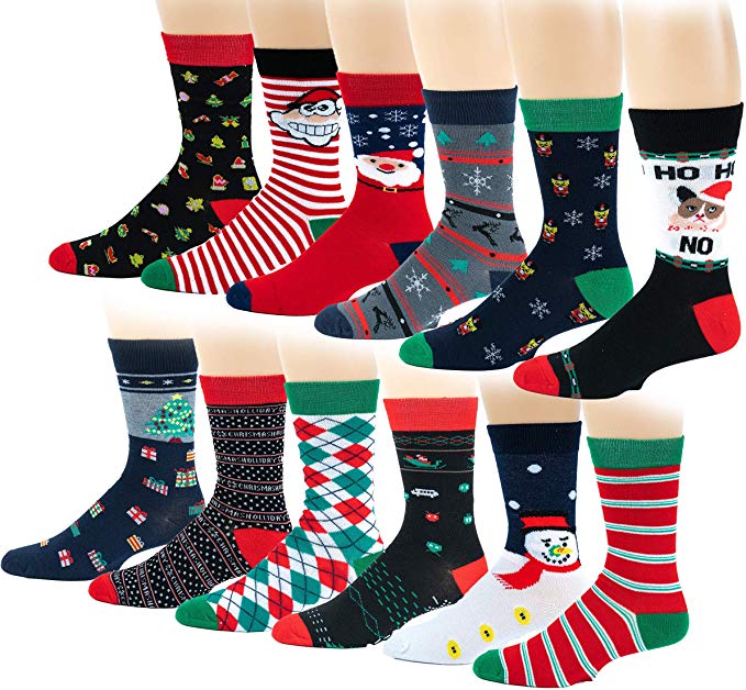Different Touch Colorful Dress Socks, 12 pairs