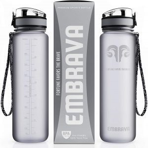 Embrava 32-Ounce Flip-Top Resuable Water Bottle