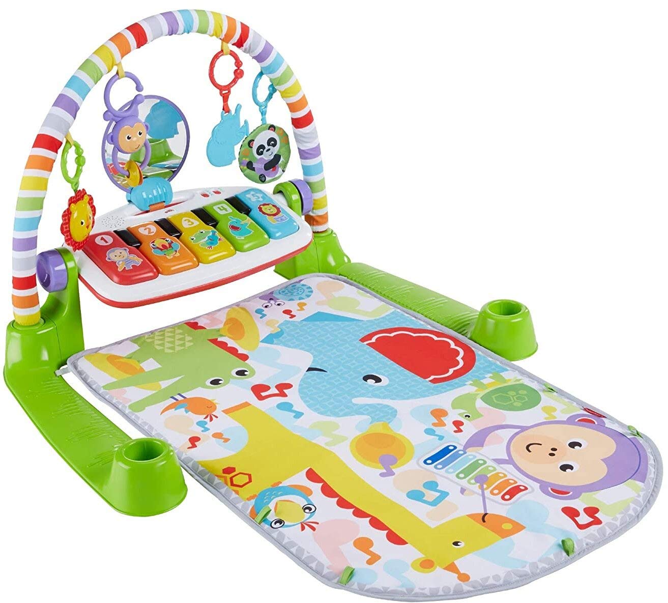 Fisher-Price First Steps Repositionable Toys Kick ‘n Play Piano Play Gym