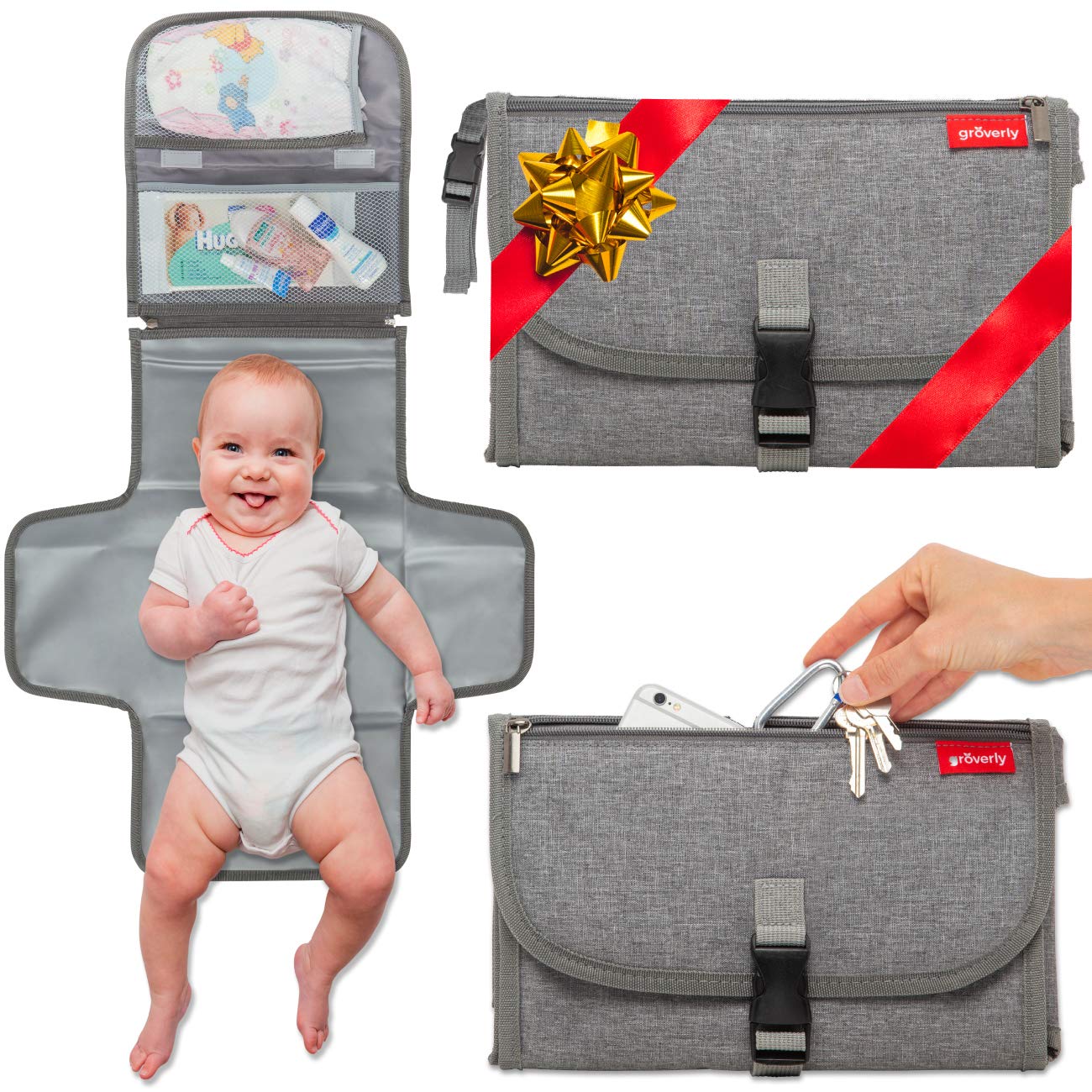 Groverly Portable Diaper Changing Pad