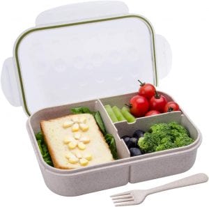 Itopor Leakproof 3-Compartment Bento Lunch Box