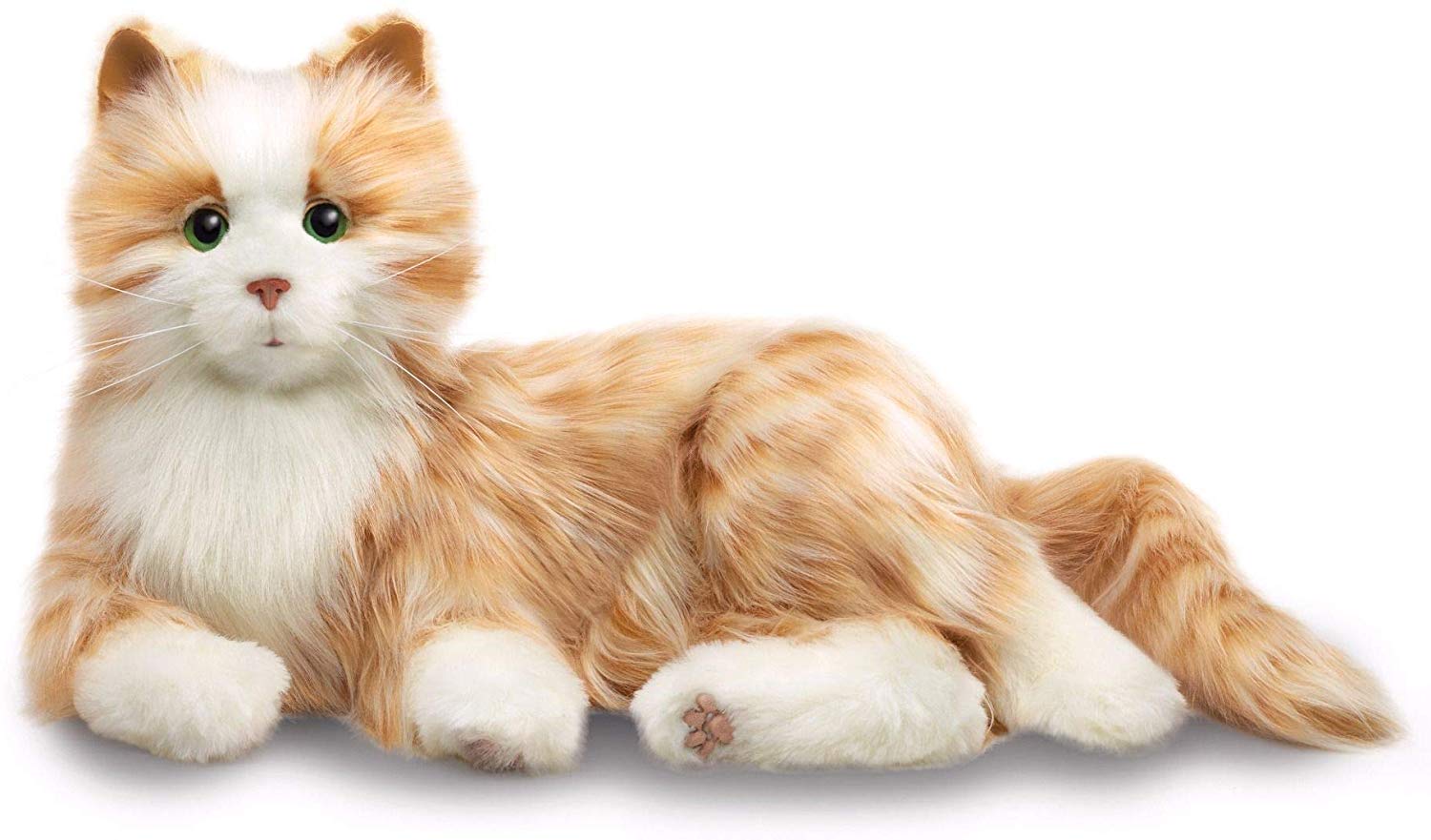 JOY FOR ALL Realistic Purring Cat Stuffed Animal, 10-Inch