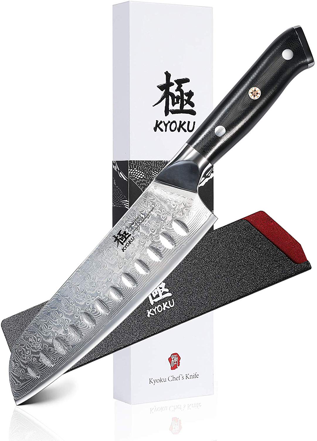 KYOKU Santoku Chef Knife with Sheath Case