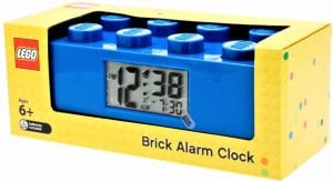 Lego Blue Brick Kids Light Up Alarm Clock