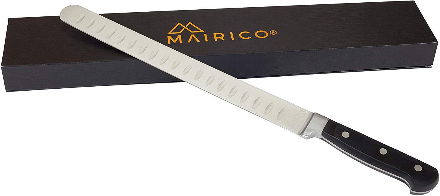 MAIRICO Ergonomic Stainless Steel Carving Knife, 11-Inch