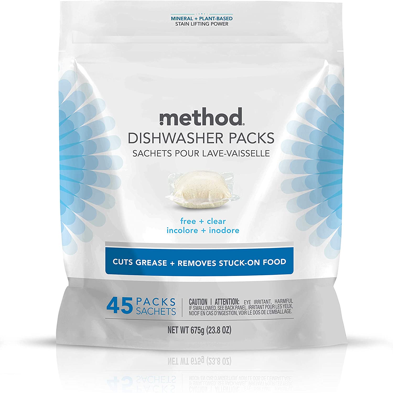 Method Natural Dishwasher Soap Packs, 45 Count