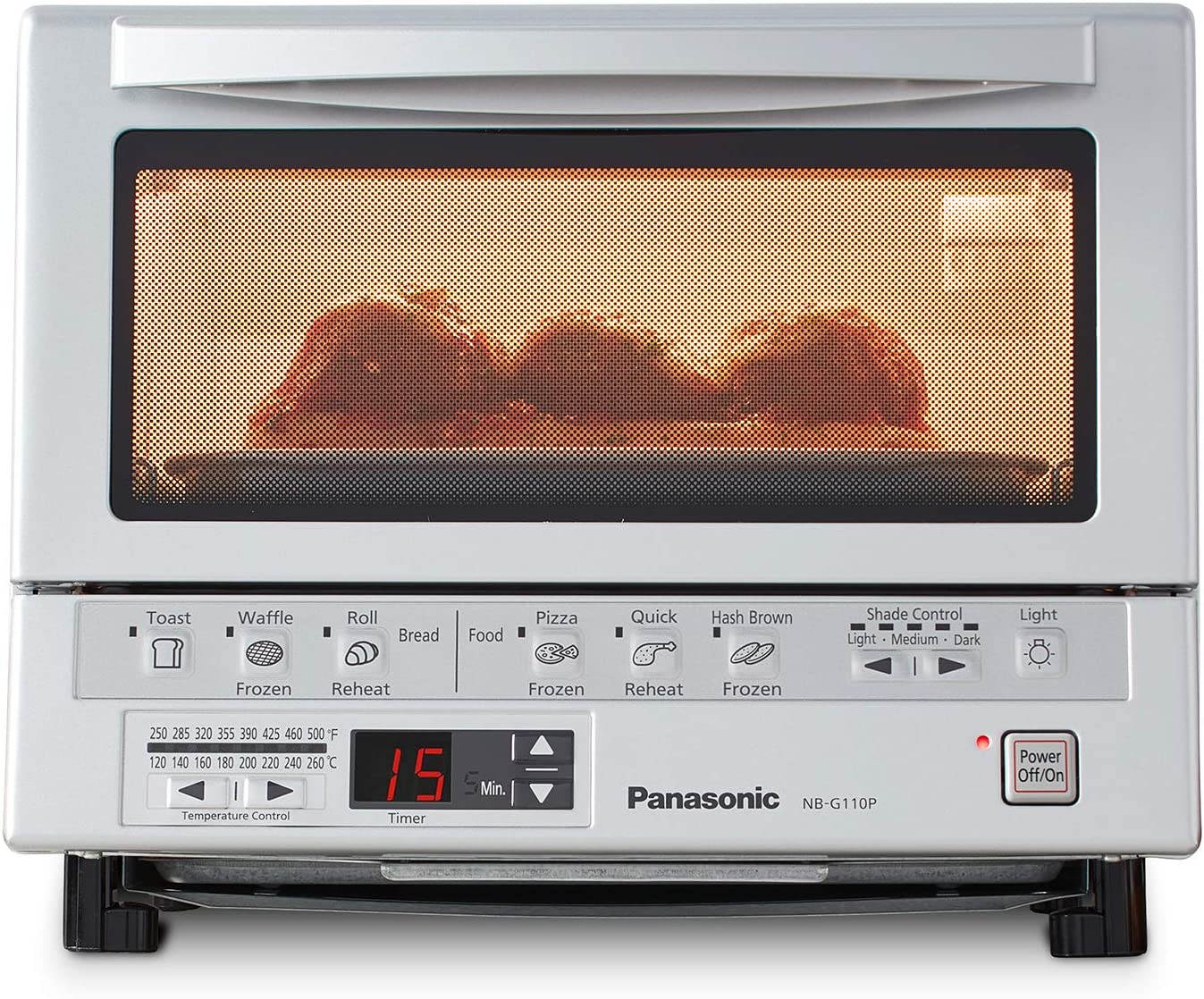 Panasonic NB-G110P 1300-Watt FlashXpress Compact Double Infrared Toaster Oven