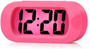 Plumeet Large Digital LCD Travel Alarm Clock