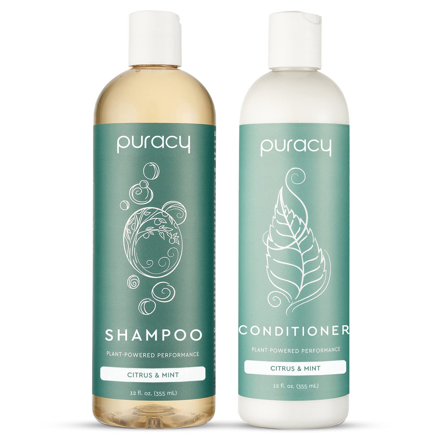 Puracy Natural Chemically Treated Organic Shampoo & Conditioner Set