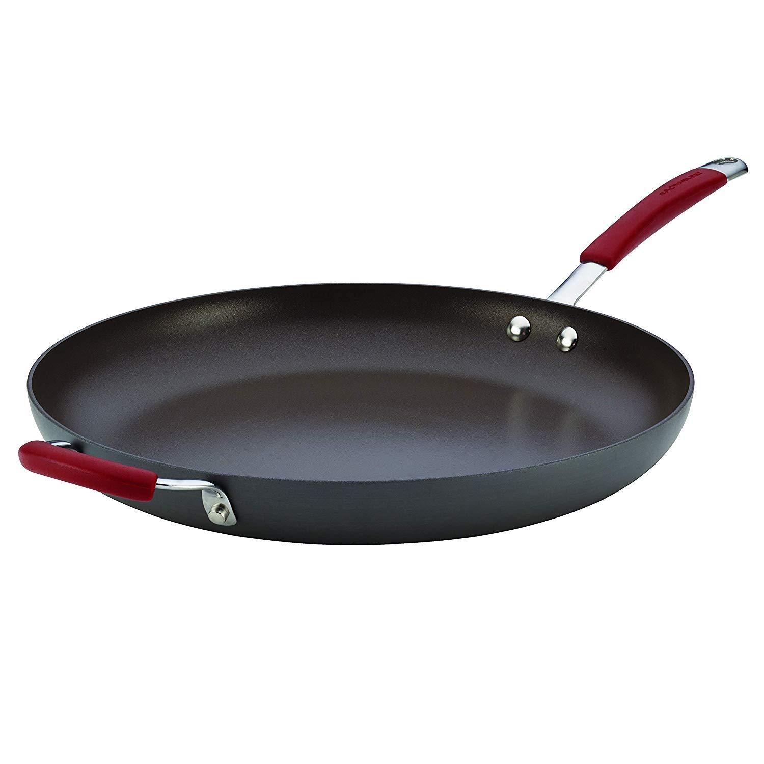 Rachael Ray Cucina Hard-Anodized Even Heat Skillet, 14-Inch
