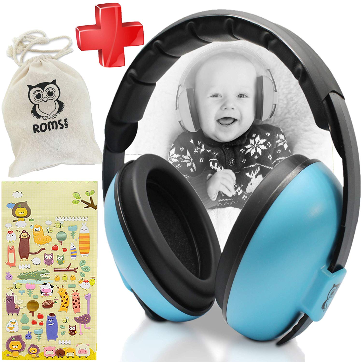 ROMS Noise Cancelling Baby Earmuffs