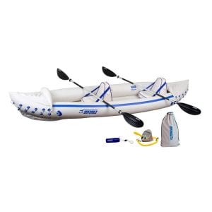 Sea Eagle 370 Pro Foot Pump Inflatable Kayak, 12-Feet