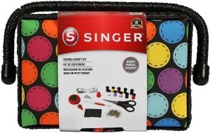 SINGER Small Sewing Basket with Accessories