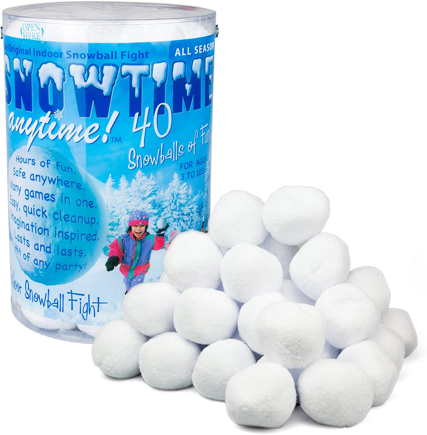 Snowtime Anytime Indoor Snowball Fight