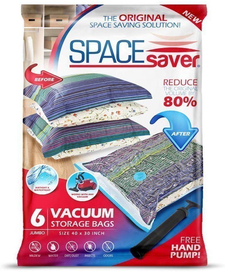 Space bags for clothes