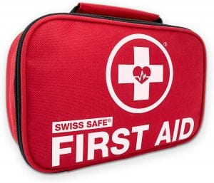 Swiss Safe 2-in-1 Medical-Grade First Aid Kit, 120-Piece