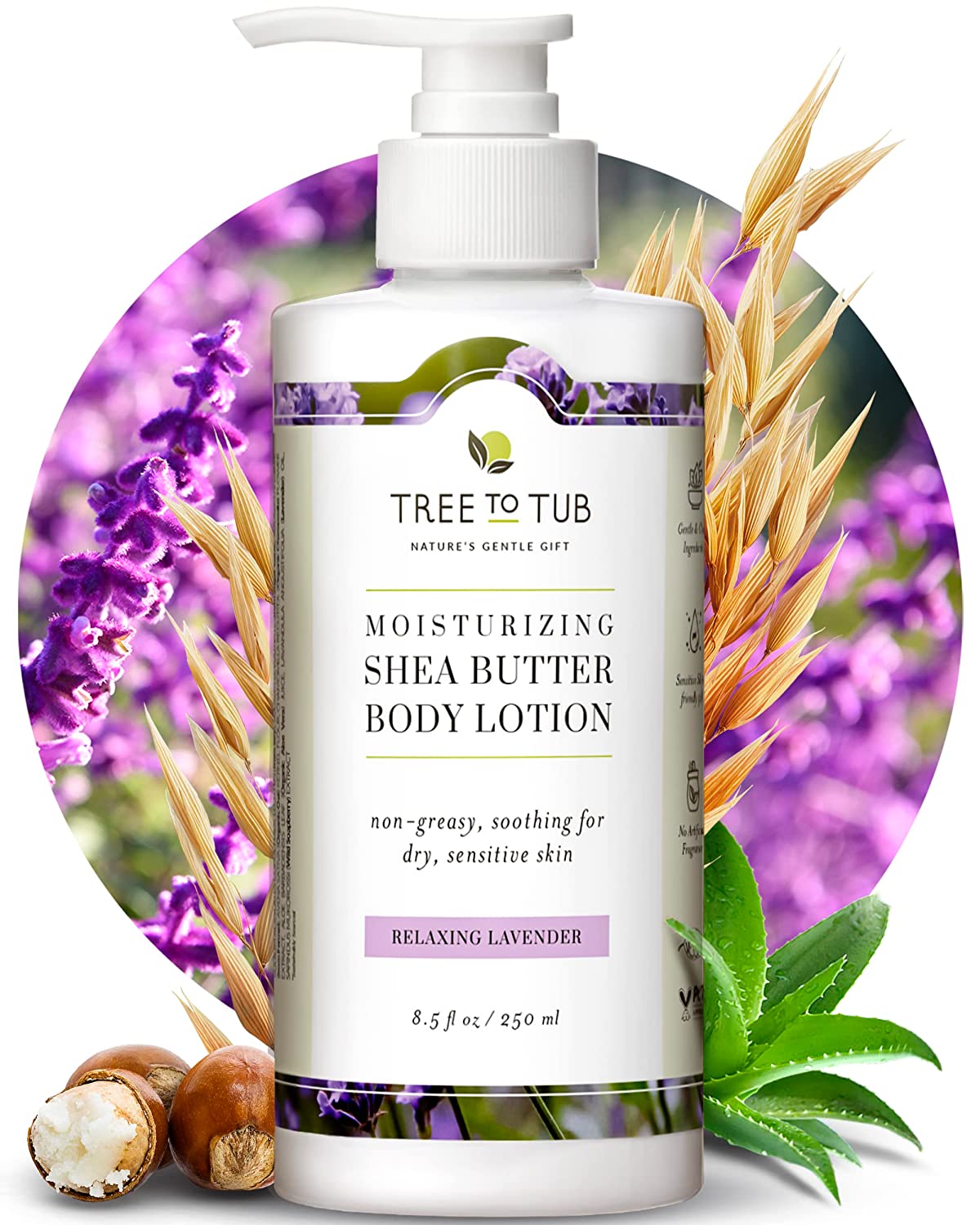 Tree to Tub Non-Greasy Soothing Organic Hand Lotion