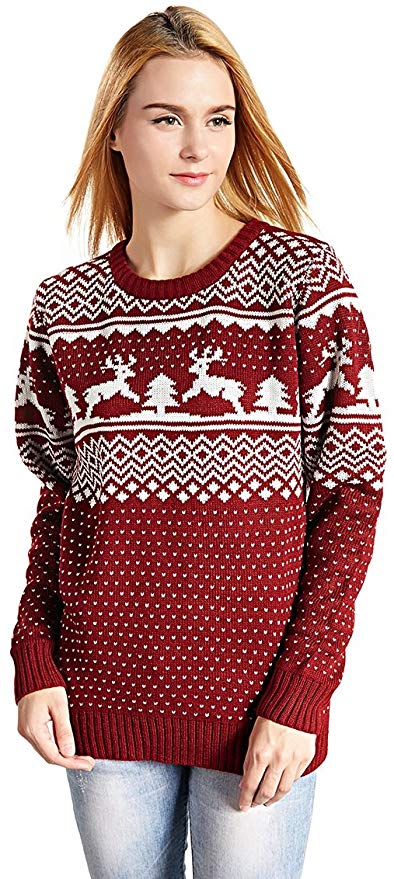 v28 Women’s Reindeer Christmas Sweater