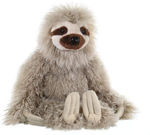 Wild Republic Lifelike Plush Sloth Stuffed Animal, 12-Inch